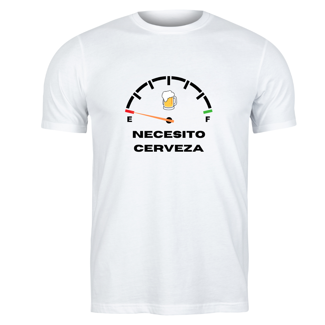 CAMISETA "NECESITO CERVEZA"